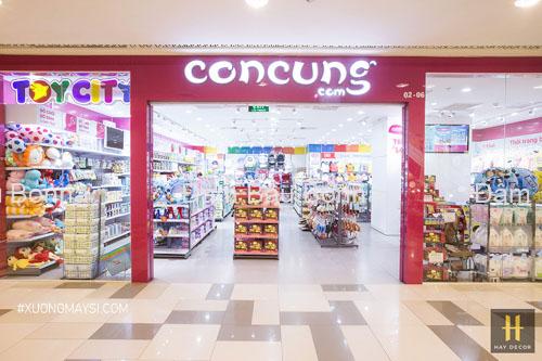 Cửa hàng Concung được phân bố khá rộng rãi trên thị trường Việt Nam với phân khúc thời trang dành cho mẹ và bé.