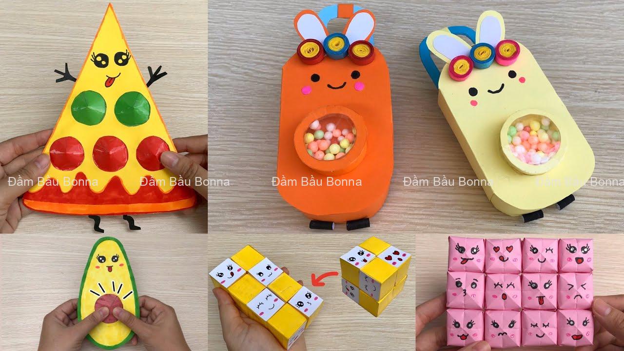 76) Tổng hợp cách làm đồ chơi pop it bằng giấy _ gấp rubik |Sáng Tạo Thủ  Công - YouTube