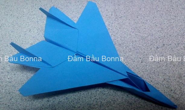Cách gấp máy bay F15 bằng giấy -