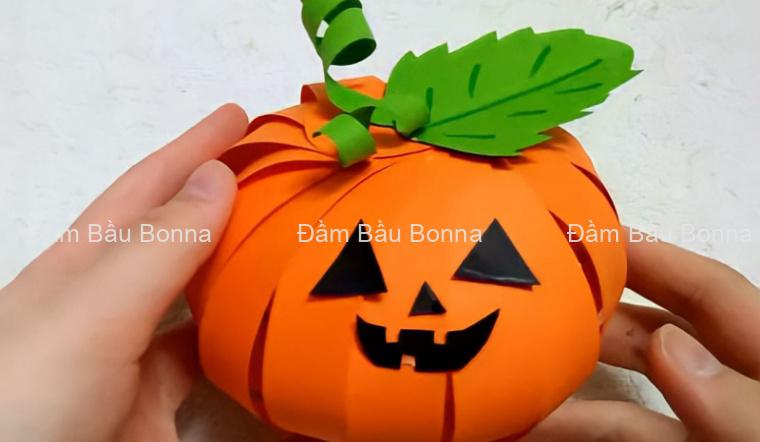 Cách làm bí ngô Halloween bằng giấy đẹp, đơn giản nhất